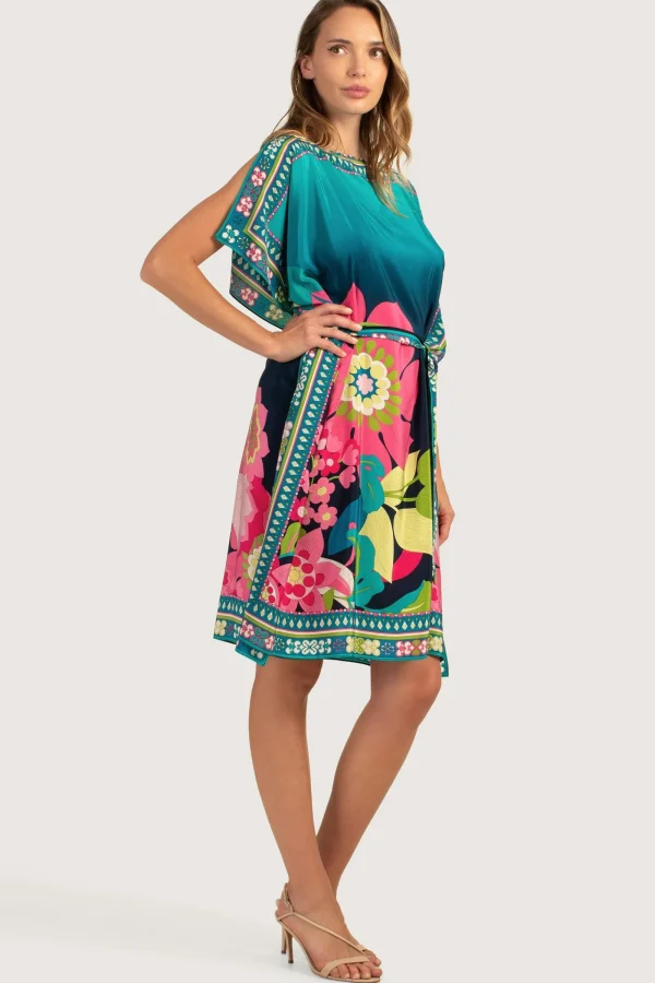 Women Trina Turk Sunlight Floral Belted Theodora Caftan Dress