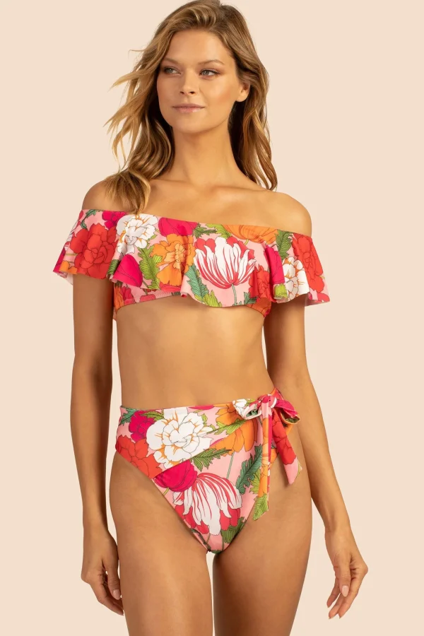 Women Trina Turk Sunny Bloom Off The Shoulder Bandeau Top