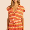 Women Trina Turk Sunray Crochet Sleeveless Crop Top