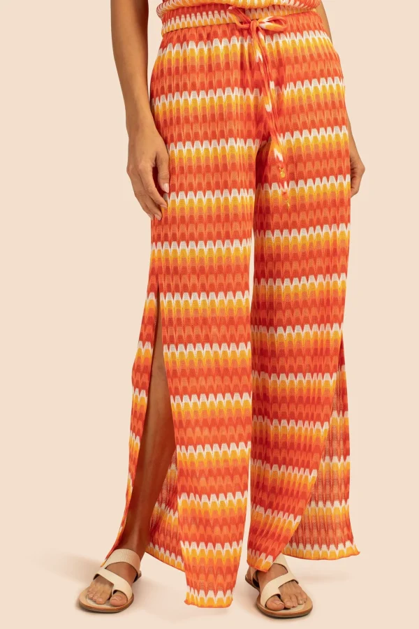 Women Trina Turk Sunray Crochet Slit Pant