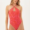 Women Trina Turk Trellis High Neck One Piece