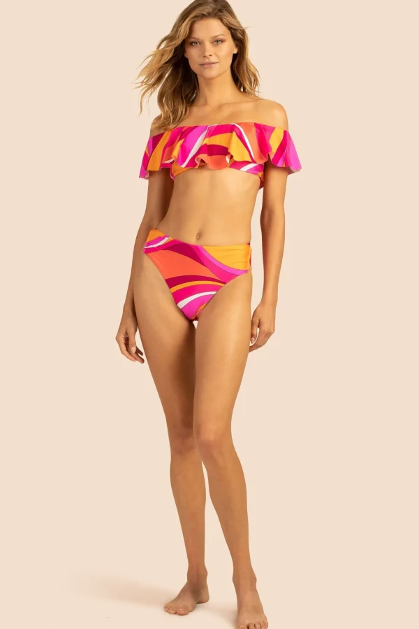Women Trina Turk Vivid Vista Shirred High Waist Bottom
