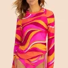 Women Trina Turk Vivid Vista Swim Tee