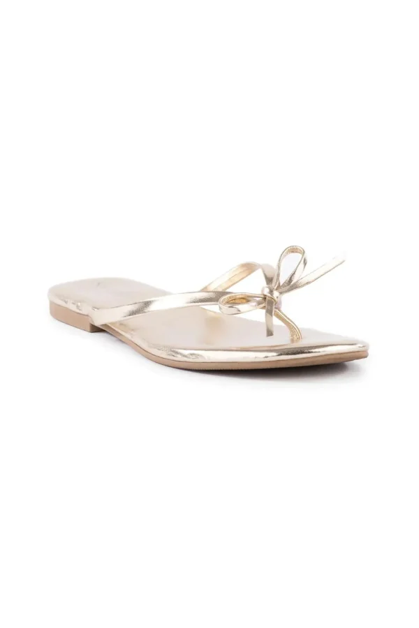 Trina Turk Wish List Metallic Bow Sandal