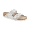 Trina Turk Women'S Arizona Soft Footbed White Birko-Flor Sandal