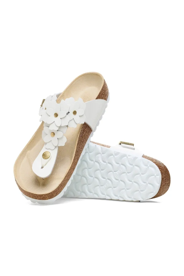 Trina Turk Women'S Gizeh Leather Flower Thong Sandal